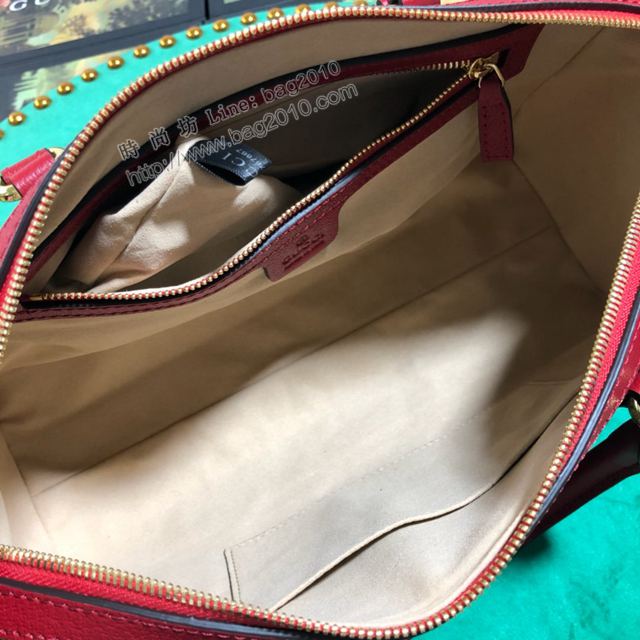 Gucci包 古馳女包 524532 花膠大紅 專櫃最新款 Gucci旅行包 Gucci手提包  gudj1404
